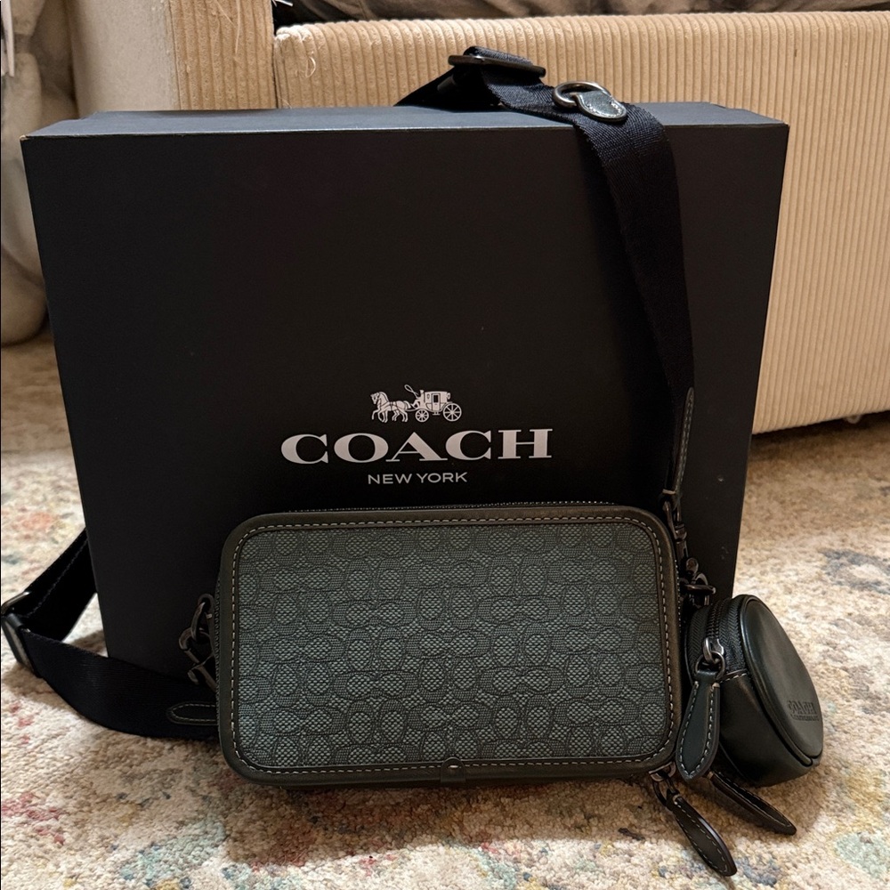 Coach Deep Green Shoulder Purse